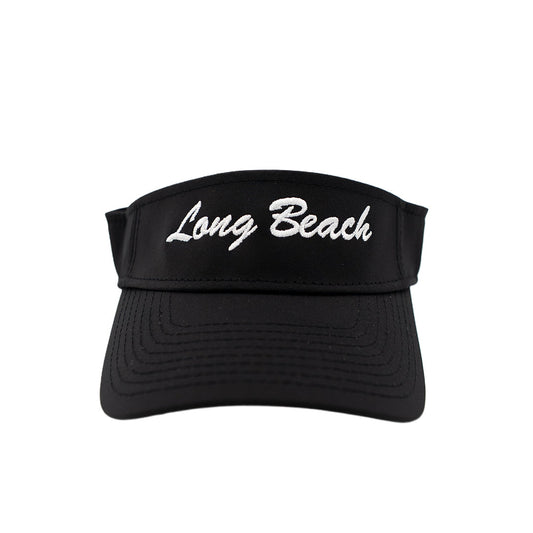Cursive Long Beach Black Performance Visor