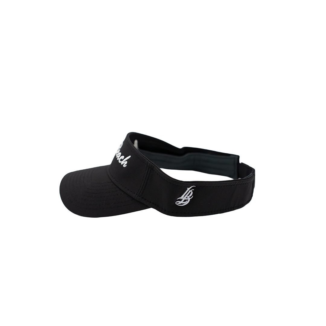 Cursive Long Beach Black Performance Visor