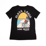 Women's Playa Larga 2.0 Black V-Neck Shirt