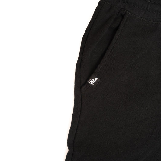 Men's Black Cursive LB Fleece Shorts