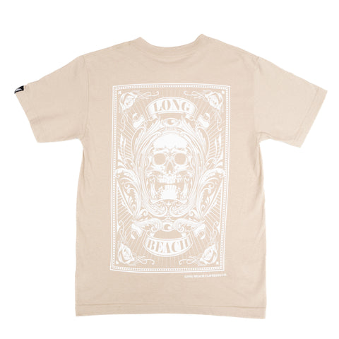 Skull Card Men's Sand T-Shirt