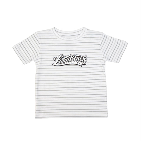 OG Logo Toddler Grey Striped T-Shirt