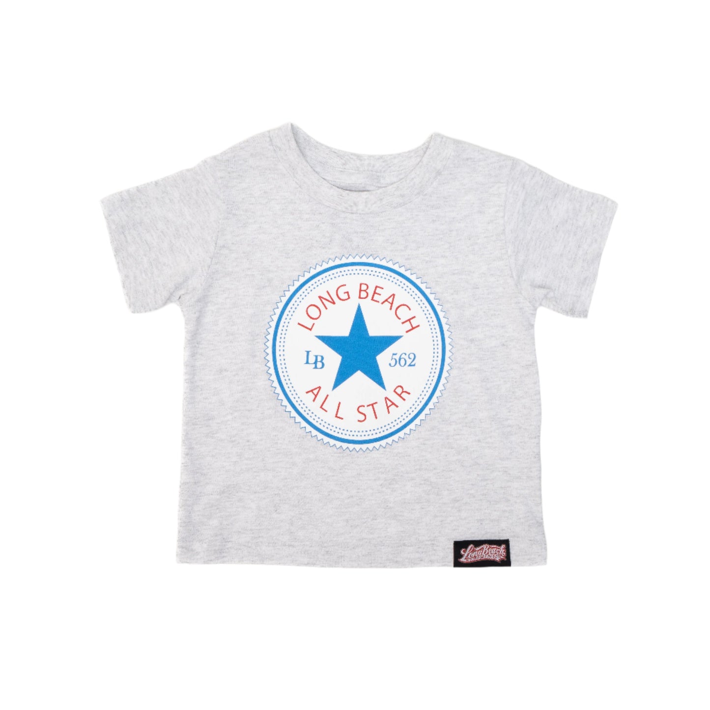 Long Beach All Star Toddler Ash Grey T-Shirt