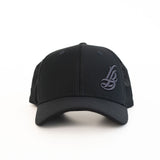 Cursive LB Dark Charcoal Performance Golf Hat w/Mesh Back
