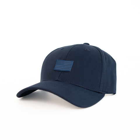 American Flag Navy Structured Dad Hat