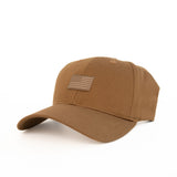 American Flag Saddle Brown Structured Dad Hat