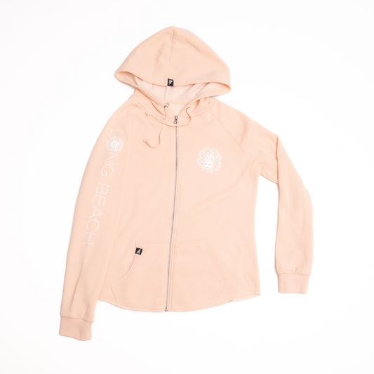 Daisy Women’s Wave Wash Blush Zip Up Hoodie