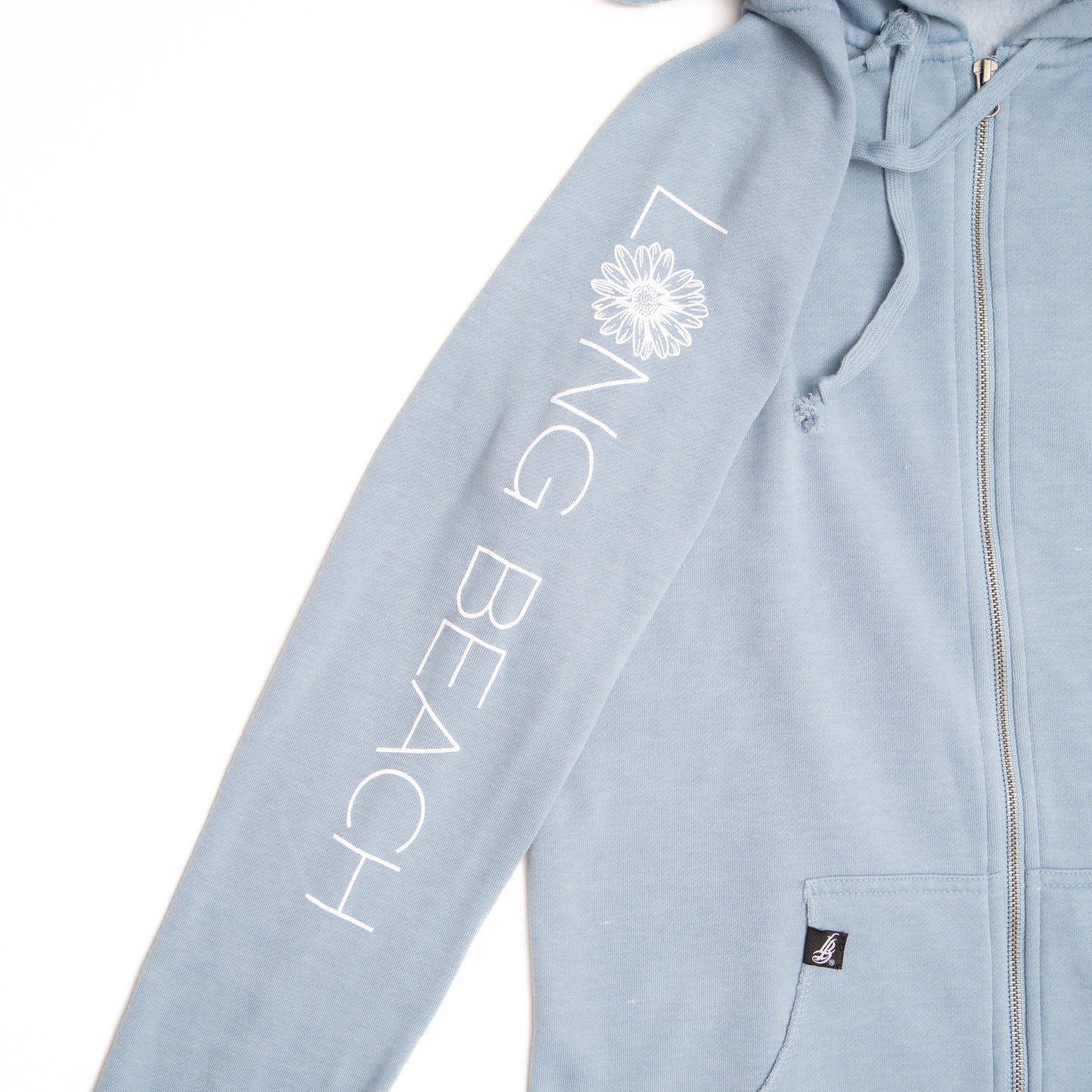 Daisy Women’s Wave Wash Misty Blue Zip Up Hoodie