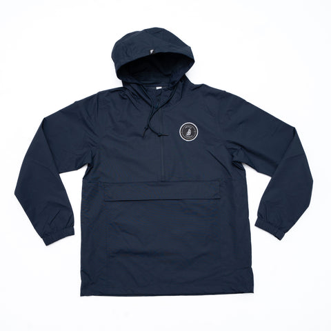 LB Men's Navy Water Resistant Winbreaker Jacket