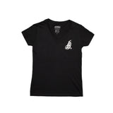 Lighthouse Women's Black V-Neck T-Shirt