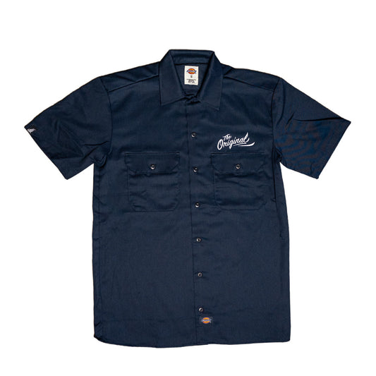 Dickies Oil Logo Men's Navy Work Shirt