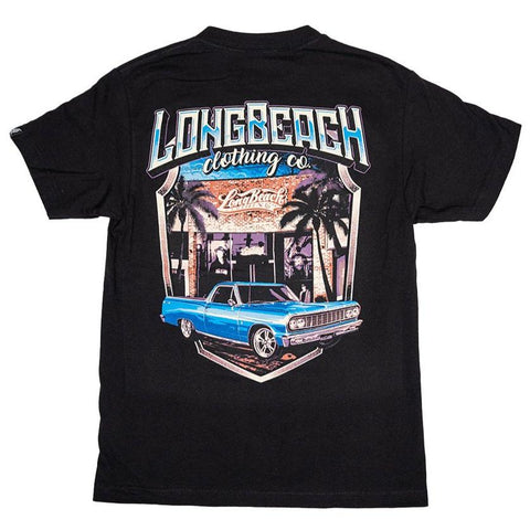 Long Beach 64 ELCO Men's Black T-Shirt