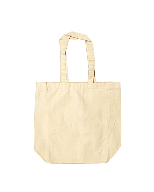 Embroidered Long Beach Natural Tote Bag