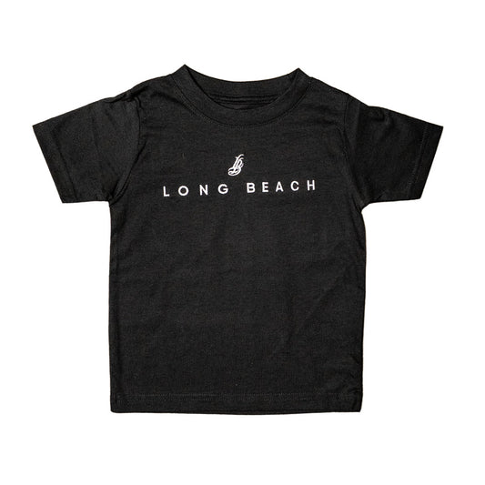 Embroidered Toddler Black T-Shirt