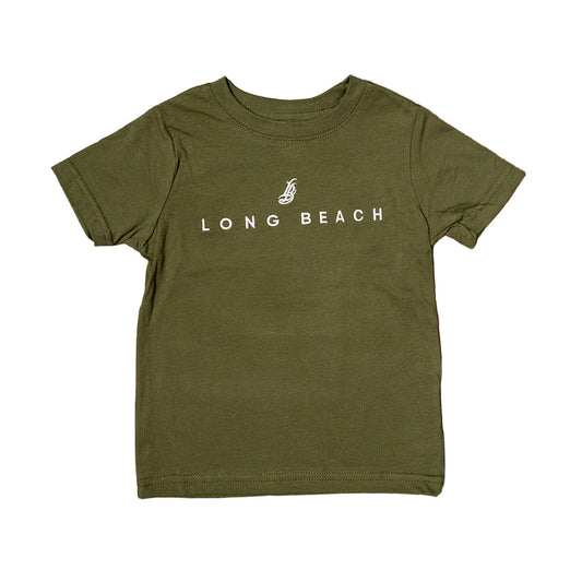 Embroidered Toddler Military Green T-Shirt