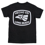 Hecho En Long Beach Men's Black T-Shirt