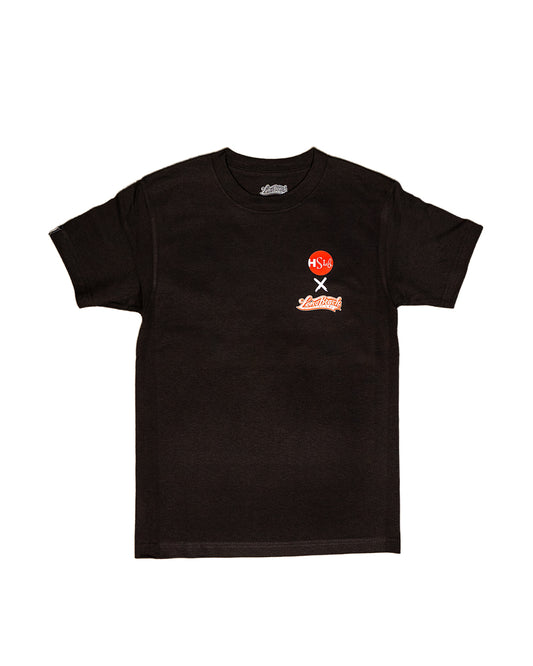 HSLB X Long Beach Clothing Co Men's Black Surfing Lineup T-Shirt