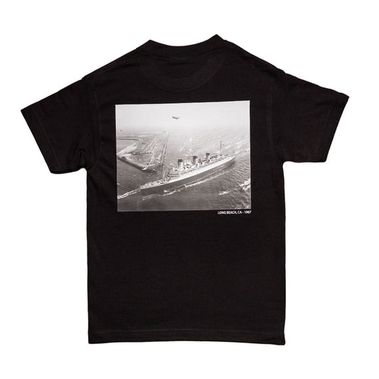 HSLB X Long Beach Clothing Co Men's Black Queen Mary T-Shirt
