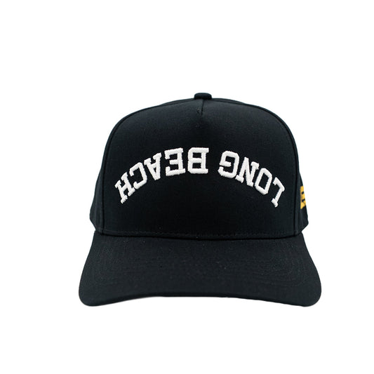 LB Arch Flipped Black Snapback- LBC Brand