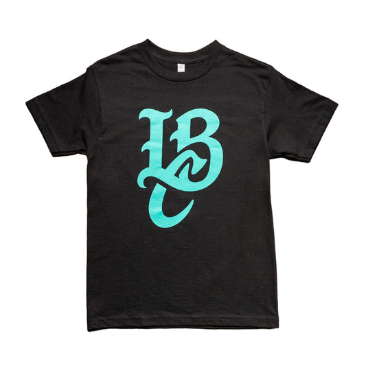 LBC Logo Men's Black T-Shirt- Long Beach Coast