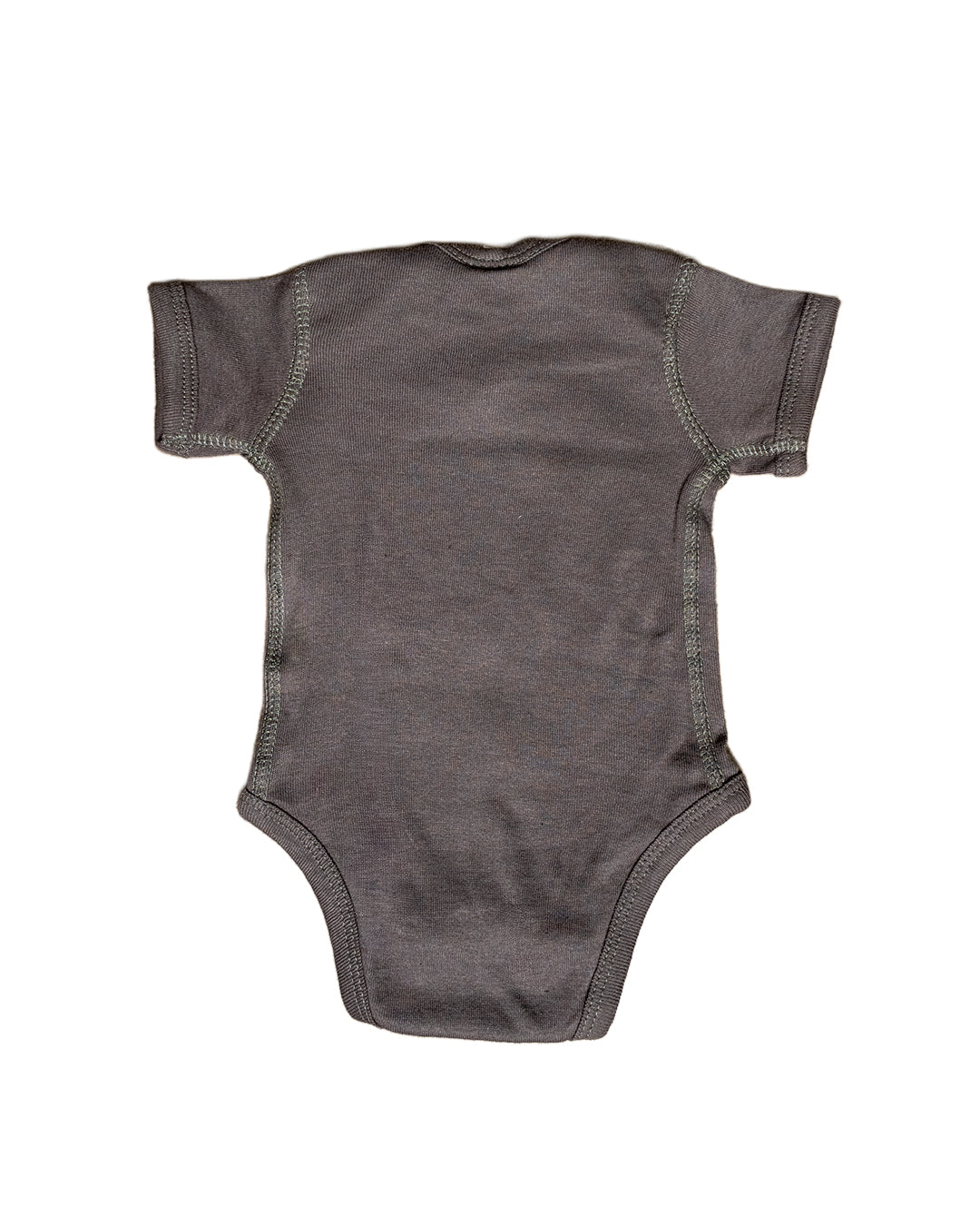LBC Logo Charcoal Baby Onesie- Long Beach Coast