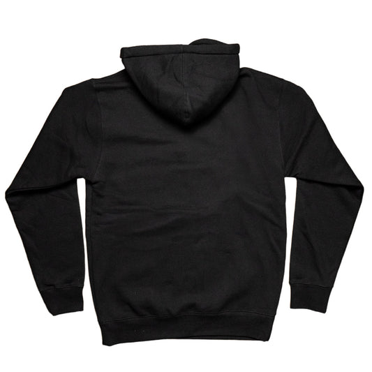 LBC Logo Men's Black Pullover Hoodie- Long Beach Coast