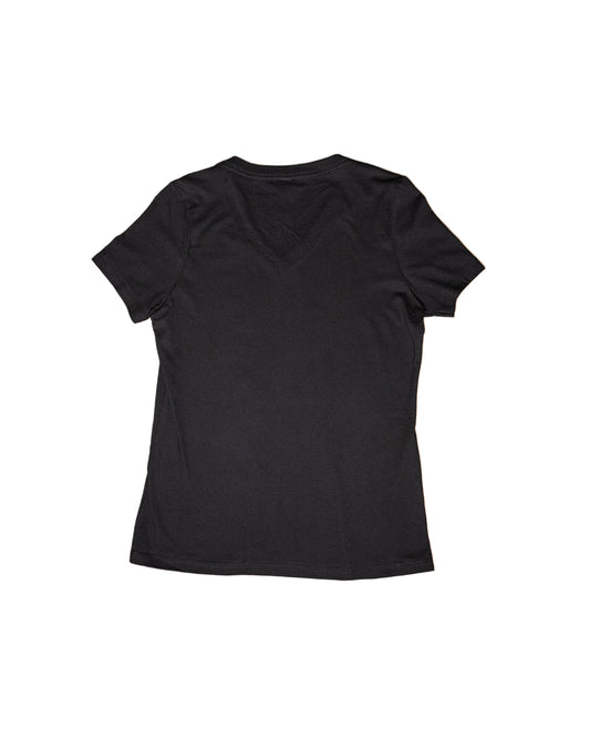 LBC Logo Women's Black V-Neck T-Shirt