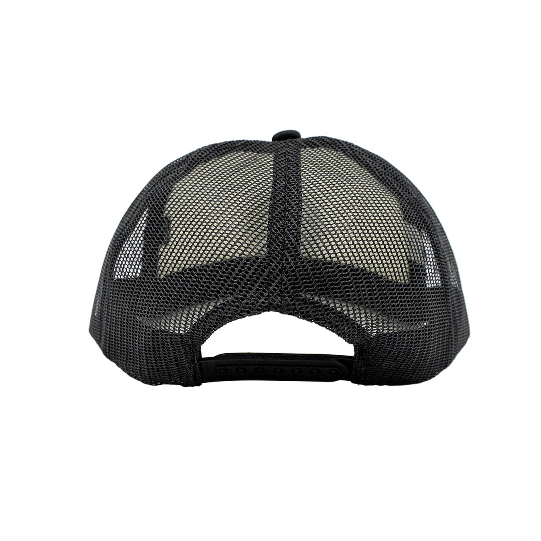 LBC Patch Black & White Foam Trucker Hat- Long Beach Coast