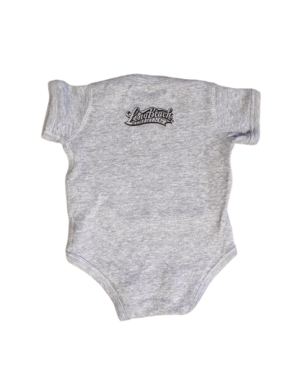 LB Don't Play Black Heather Grey Onesie