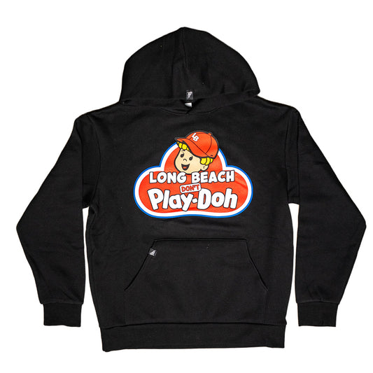 LB Don't Play Men's Black Pullover Hoodie