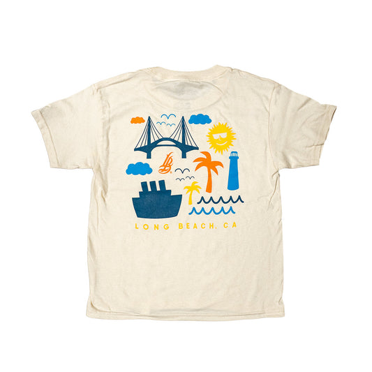 LB Landmarks Youth Heather Natural T-Shirt