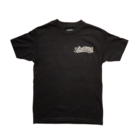 LB Open-Wheel Race Car Men's Black T-Shirt