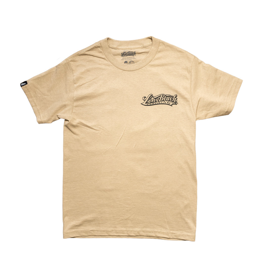 LB Open-Wheel Race Car Men's Sand T-Shirt