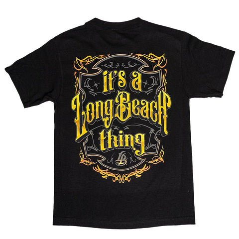 It's a Long Beach Thing Men's Black T-Shirt