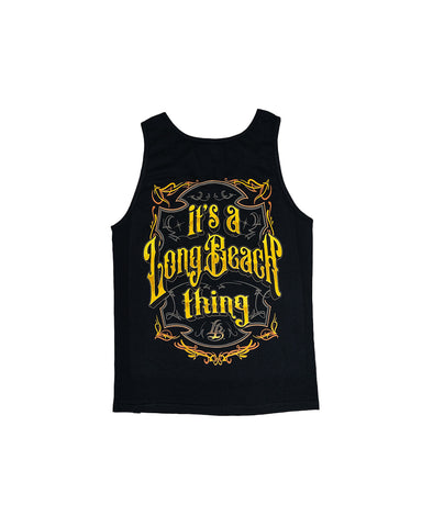 It's a Long Beach Thing Men's Black Tank Top