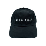 Long Beach Black Unstructured Dad Hat