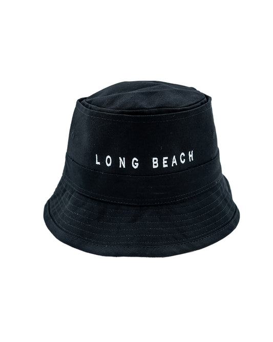 Long Beach Black Bucket Hat