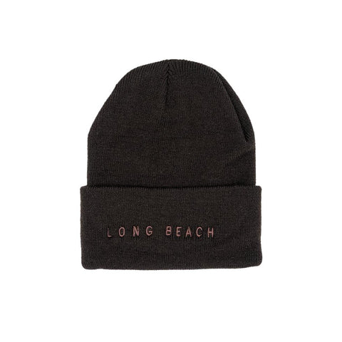 Long Beach Brown Long Beanie