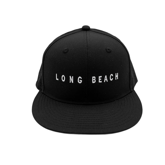 Long Beach Black Performance Perforated Snapback