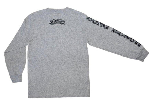 Long Beach Men's Heather Grey Long Sleeve T-Shirt