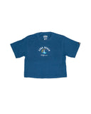 LB Lighthouse Women's Blue Crop T-Shirt