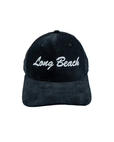 Long Beach Black Corduroy Baseball Hat