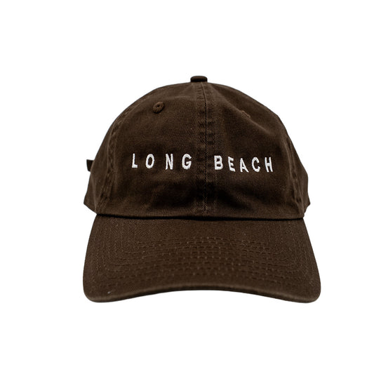Long Beach Brown Unstructured Dad Hat