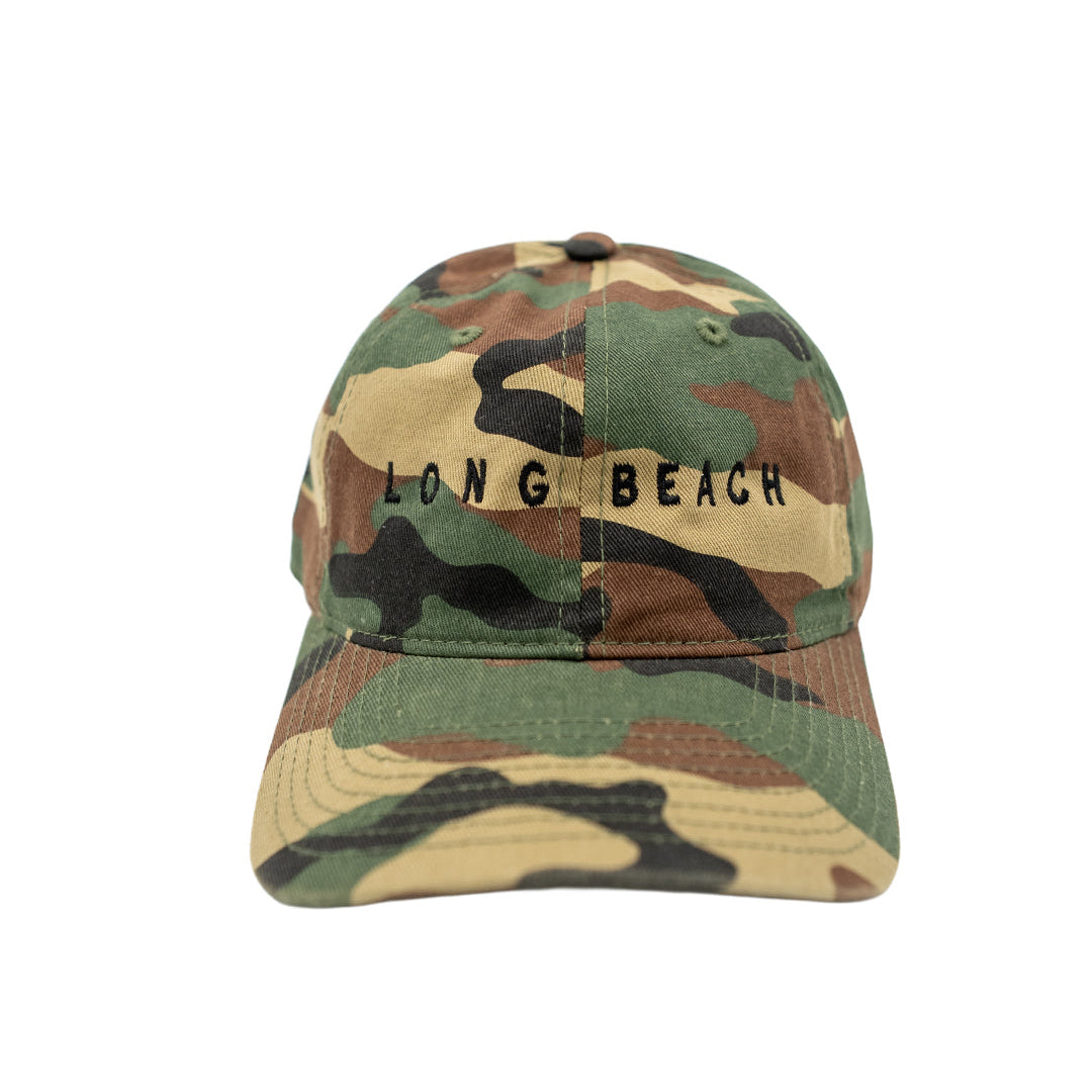 Long Beach Camo Unstructured Dad Hat