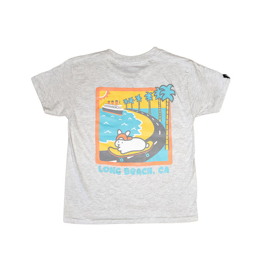 Long Beach Clothing Co x Sunshine Rabbit Center Youth Ash T-Shirt