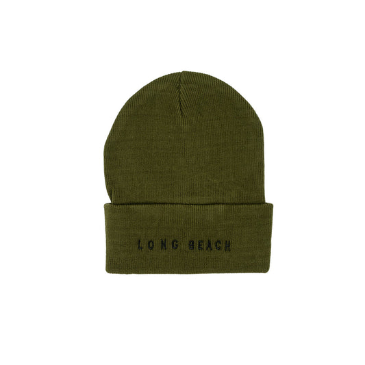 Long Beach Olive Long Beanie
