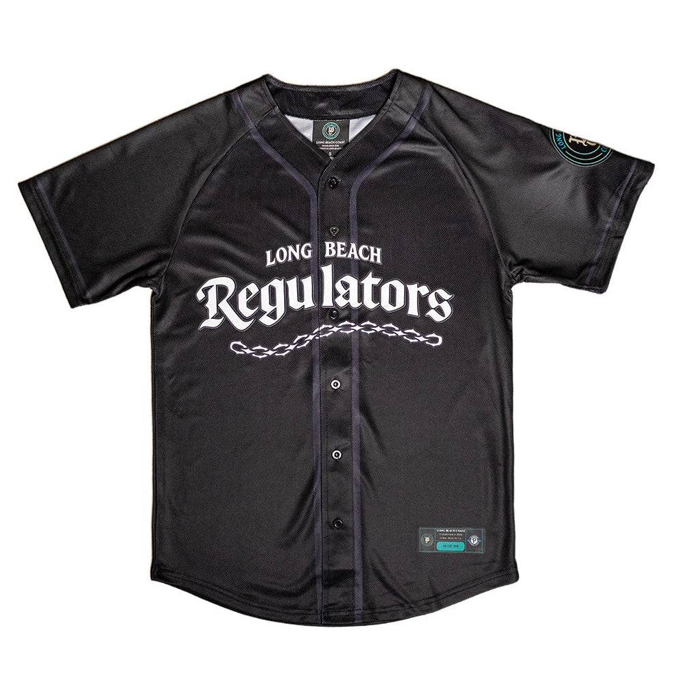 Long Beach Regulators Adult Black Jersey- Long Beach Coast