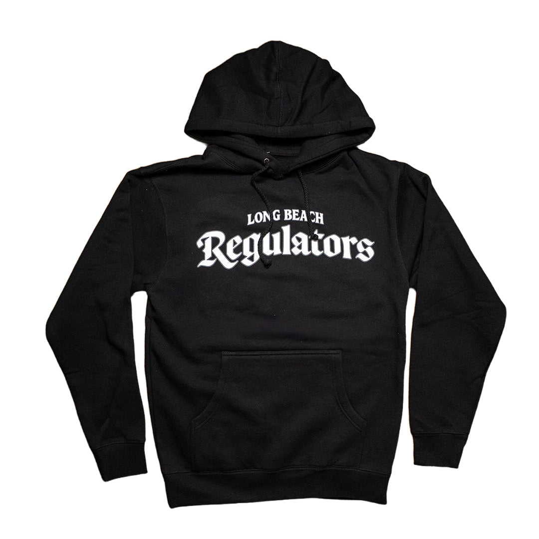 Long Beach Regulators Men's Black Pullover Hoodie- Long Beach Coast