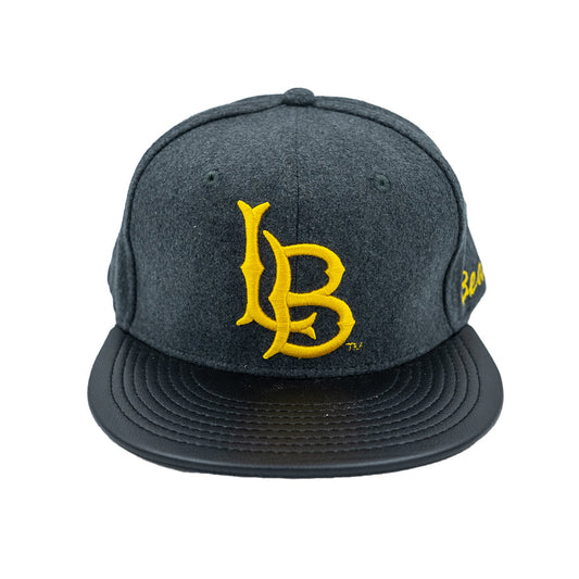 Long Beach State Charcoal Wool Snapback- CSULB