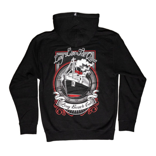 Long Live The Queen Women's Black Zip-Up Hoodie